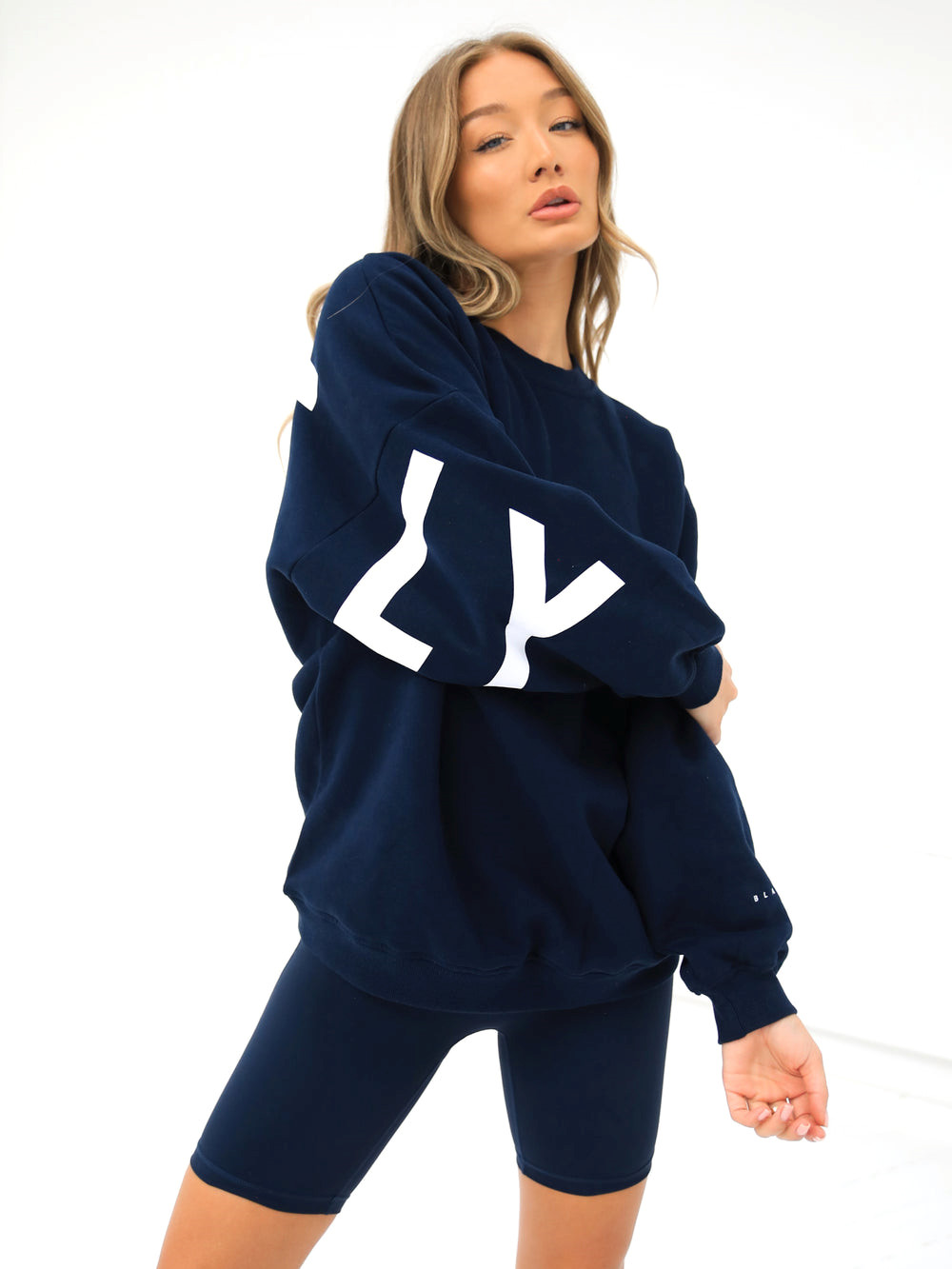 Blakely Isabel Oversized Jumper Navy Blau | RQA165972