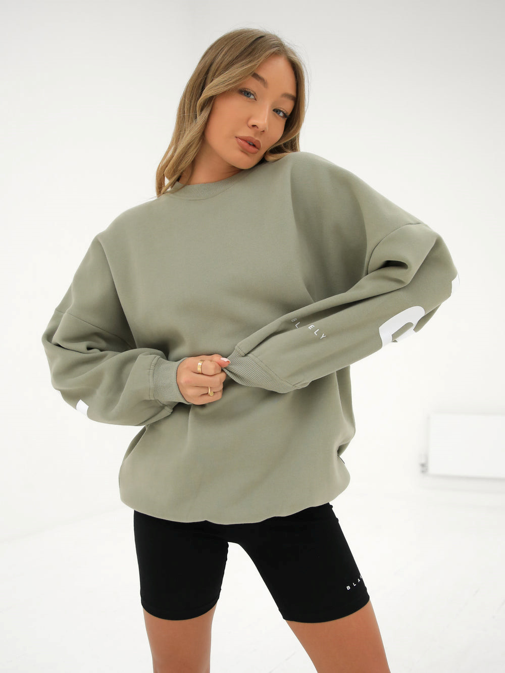 Blakely Isabel Oversized Jumper Olivgrün | FZQ356427