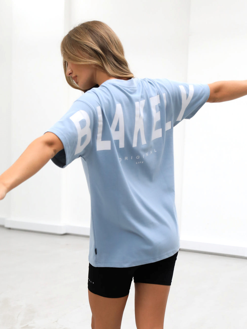 Blakely Isabel Oversized T-Shirt Blau | HWI053128