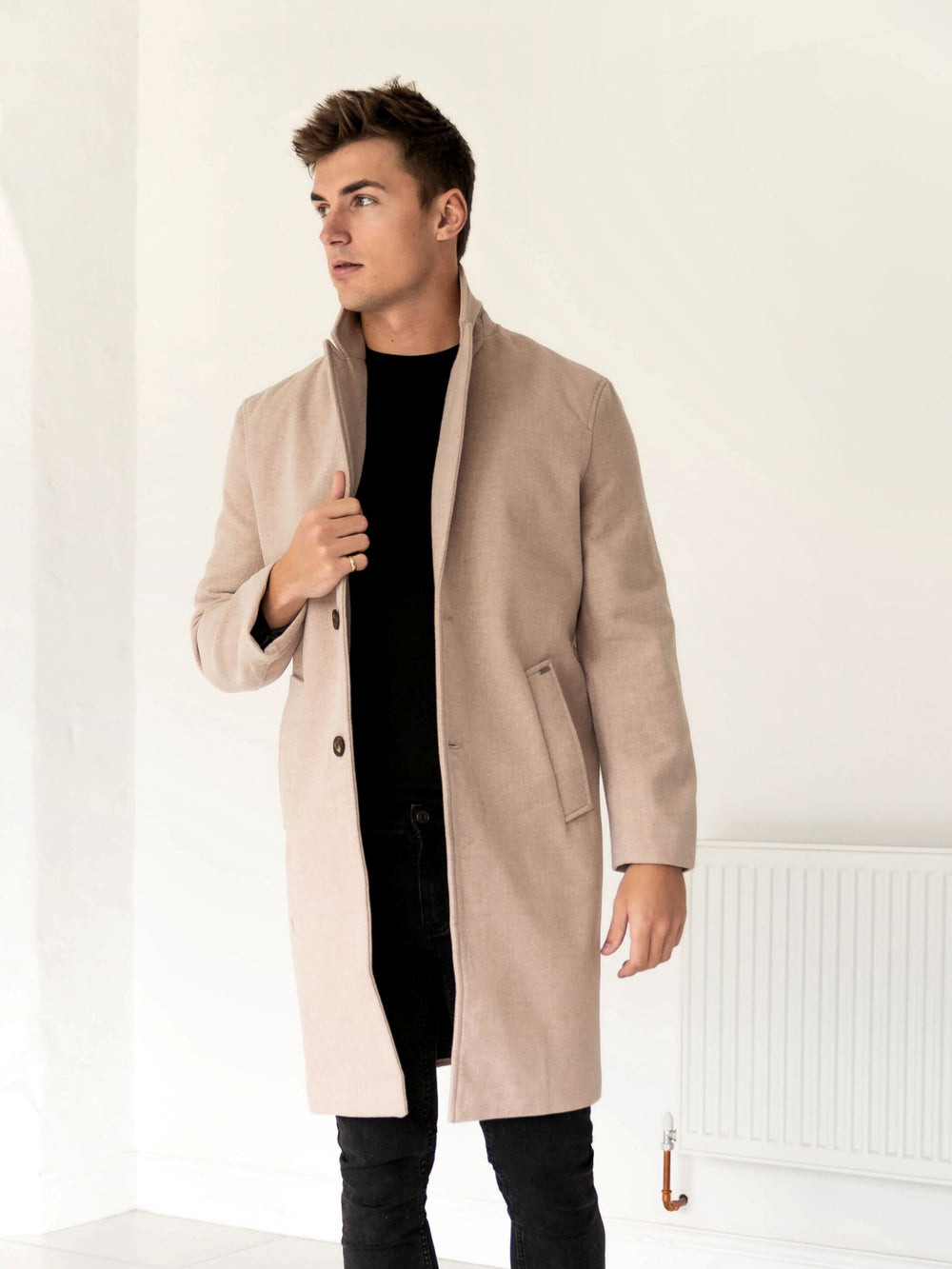 Blakely Knightsbridge Tailored Coat Tan | NLH206413