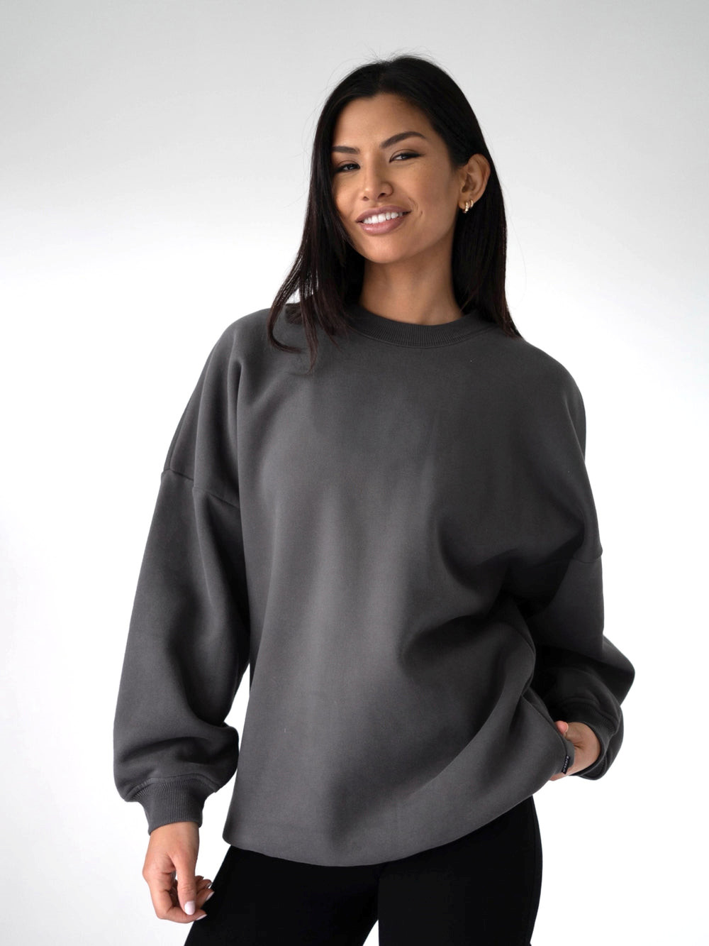 Blakely LAX Isabel Oversized Jumper Charcoal | JHV358961