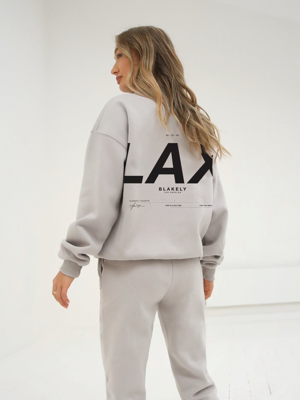 Blakely LAX Isabel Oversized Jumper Stone | RQI169542