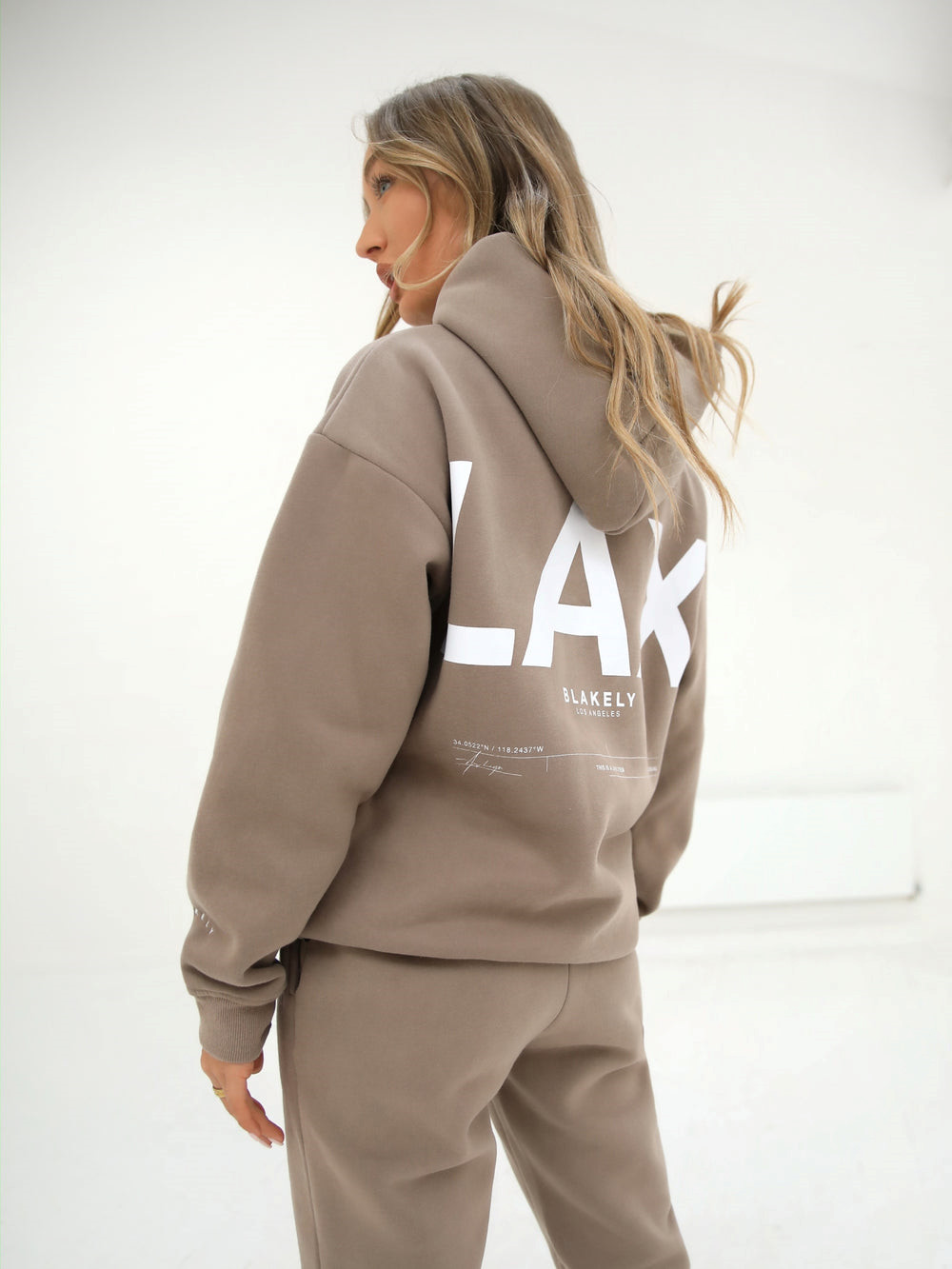 Blakely LAX Women's Oversized Hoodie Braun | NAI963804