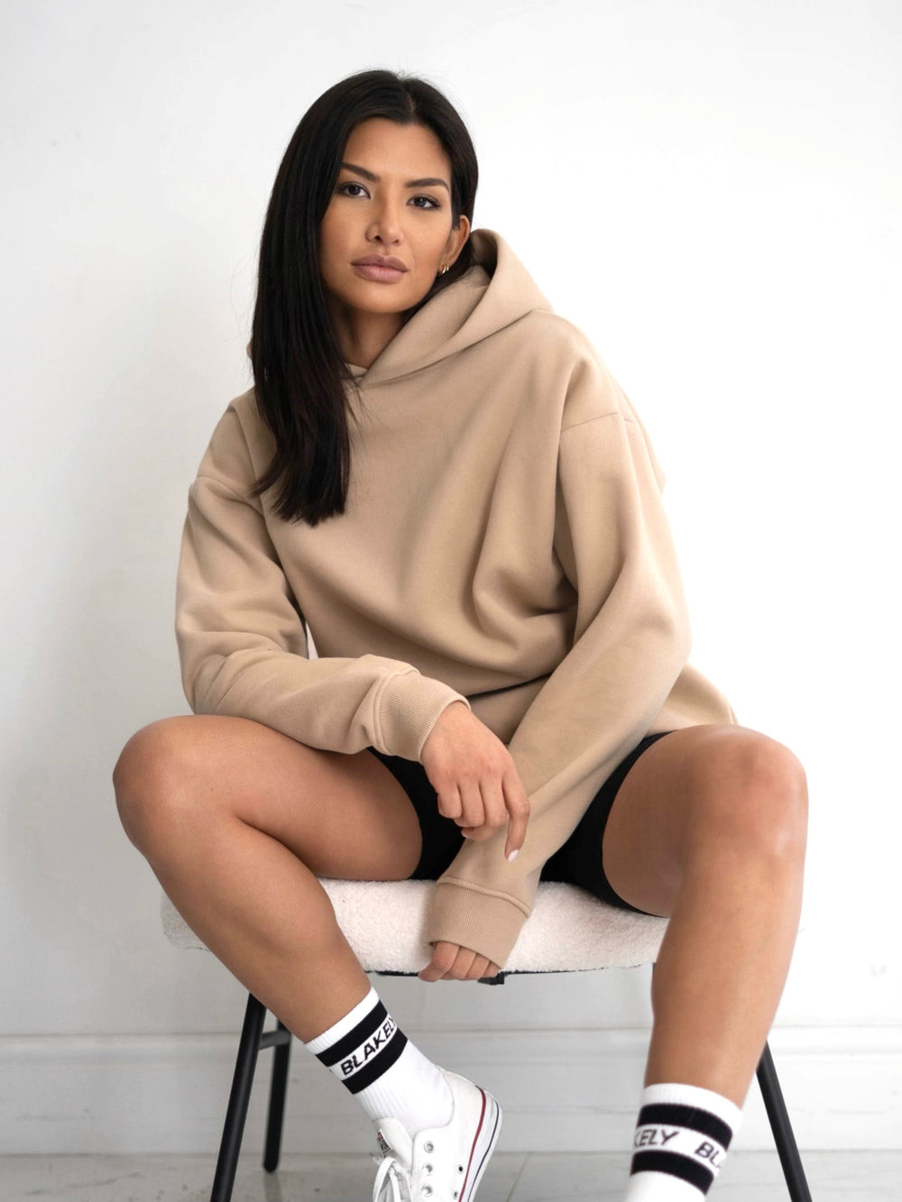 Blakely LAX Women's Oversized Hoodie Tan | ZMX650427