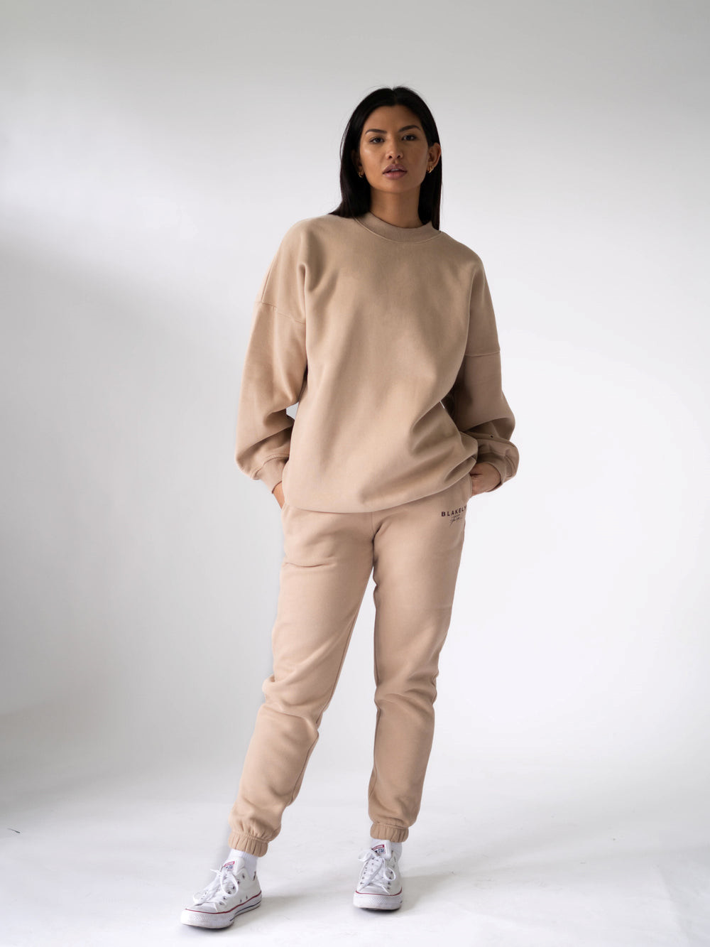 Blakely LDN Womens Oversized Jumper Tan | OBF930142