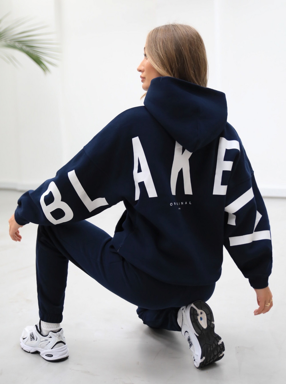 Blakely Life & Style Isabel Oversized Hoodie Navy Blau | TPE714892