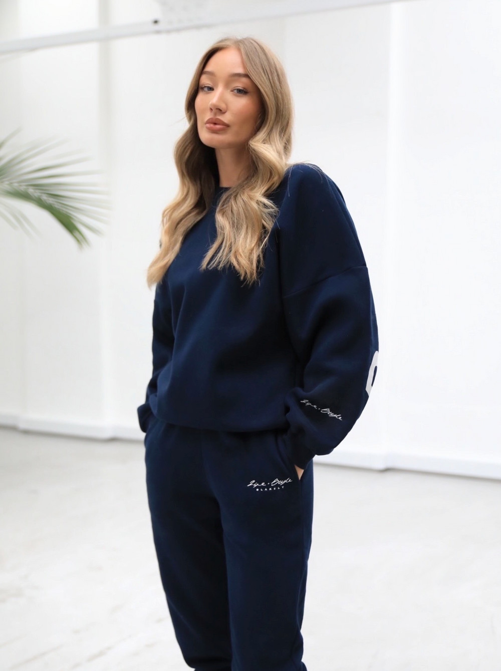 Blakely Life & Style Isabel Oversized Jumper Navy Blau | QWR390768