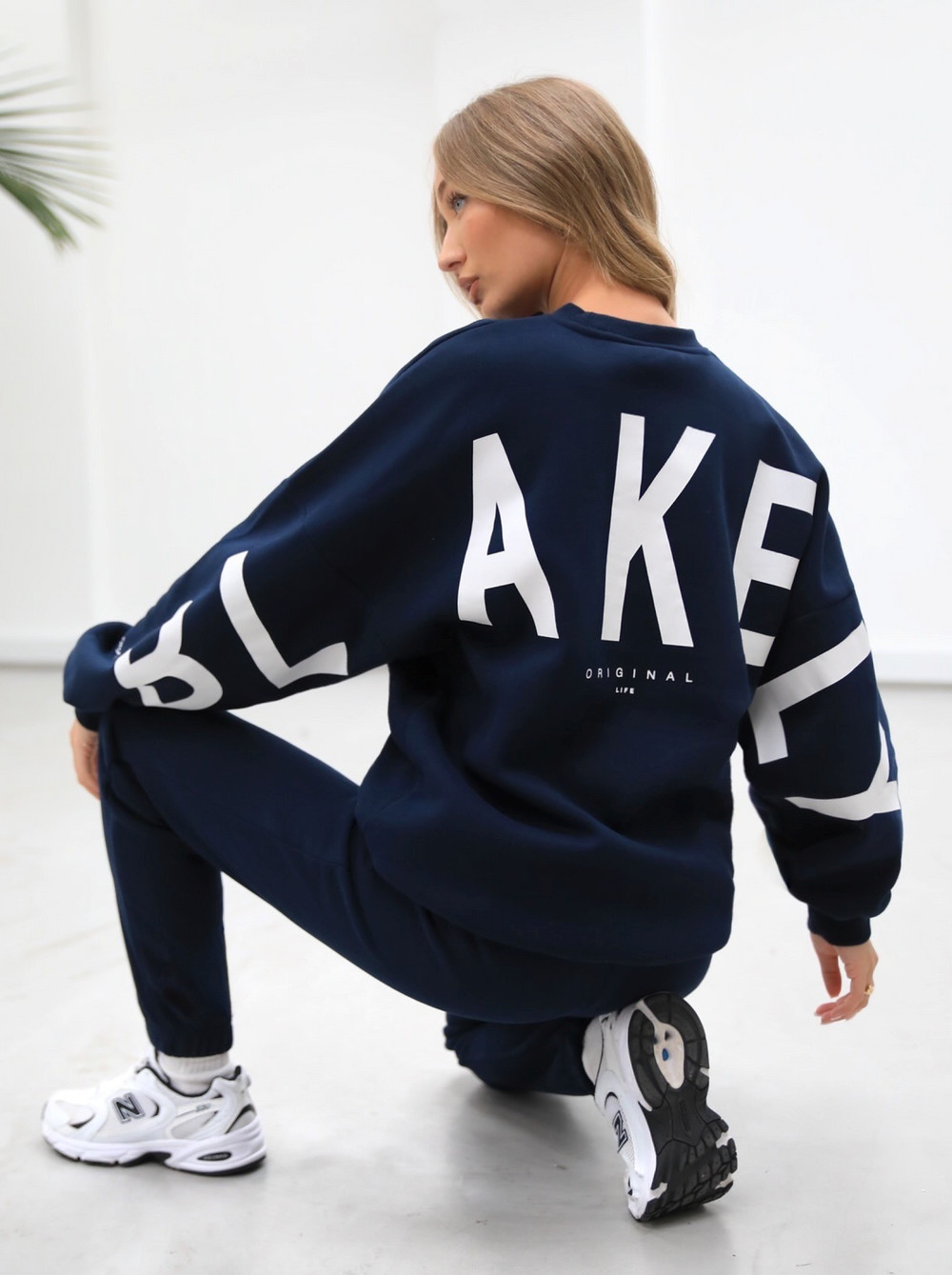 Blakely Life & Style Isabel Oversized Jumper Navy Blau | QWR390768