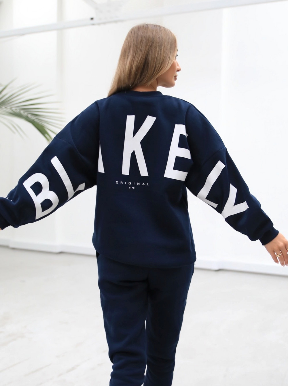 Blakely Life & Style Isabel Oversized Jumper Navy Blau | QWR390768