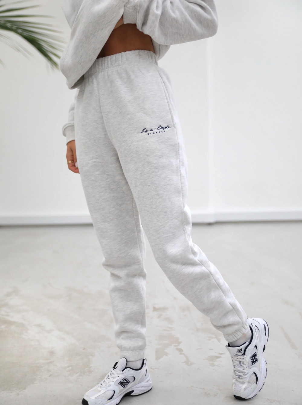 Blakely Life & Style Loose Fitting Sweatpants Weiß | WBO798514