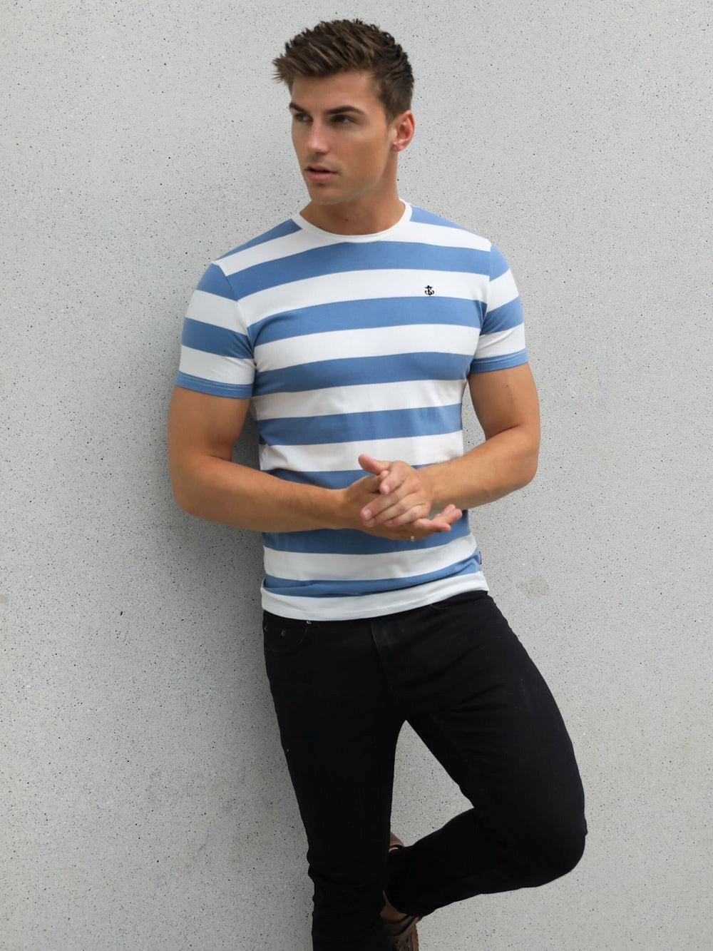 Blakely Loano Stripe T-Shirt Blau | WQK762019