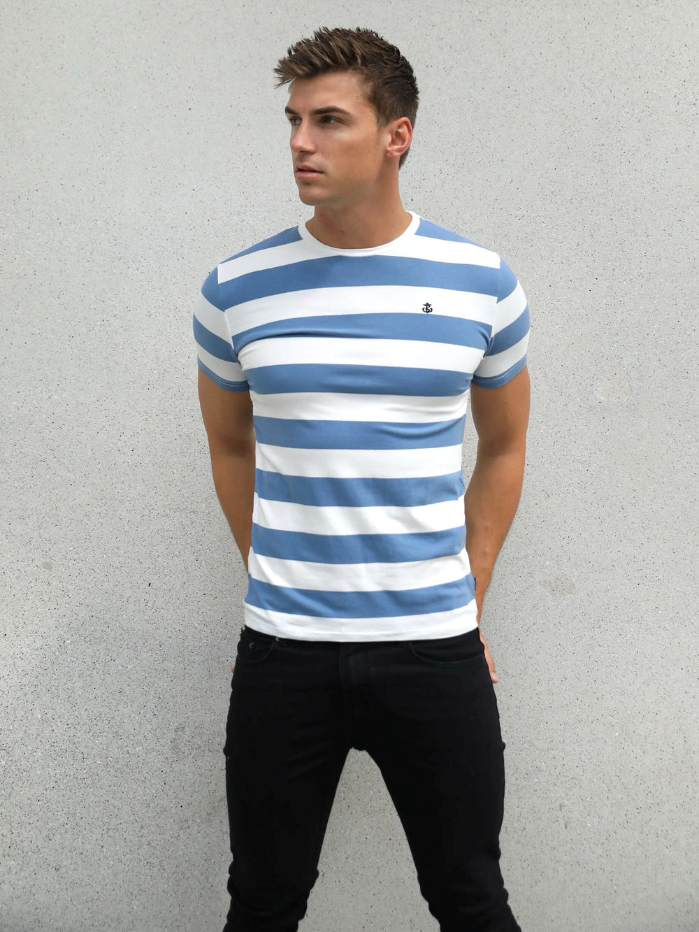 Blakely Loano Stripe T-Shirt Blau | WQK762019