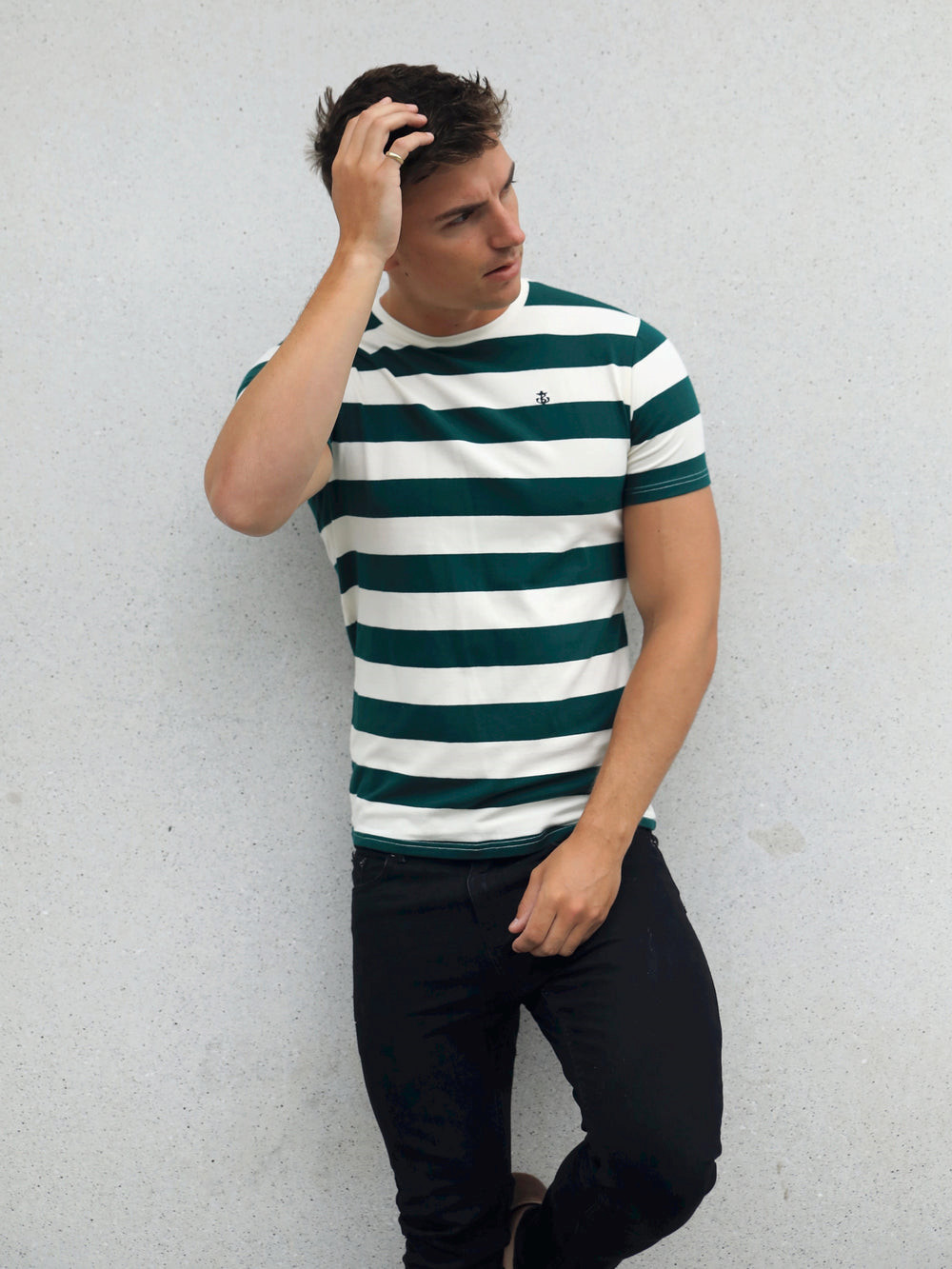 Blakely Loano Stripe T-Shirt Grün | FXQ928317