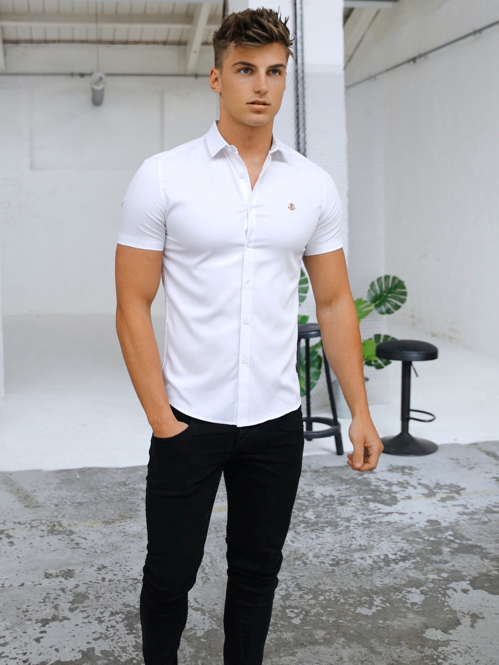 Blakely Melbourne Short Sleeve Shirt Weiß | VTN043279