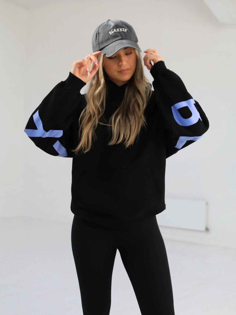 Blakely Members Isabel Oversized Hoodie Schwarz Blau | NXY652813