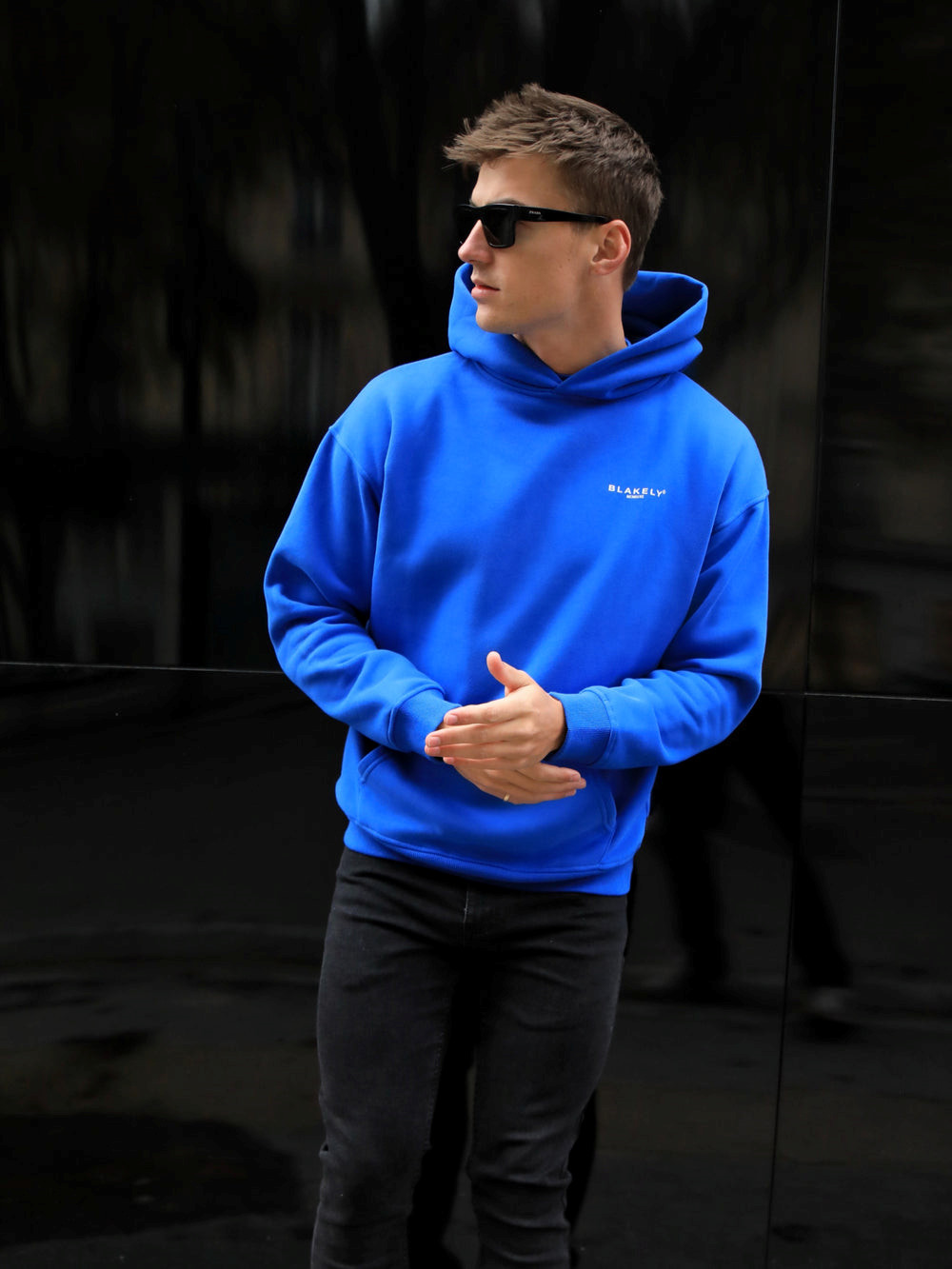 Blakely Members Relaxed Hoodie Blau | BLK263195