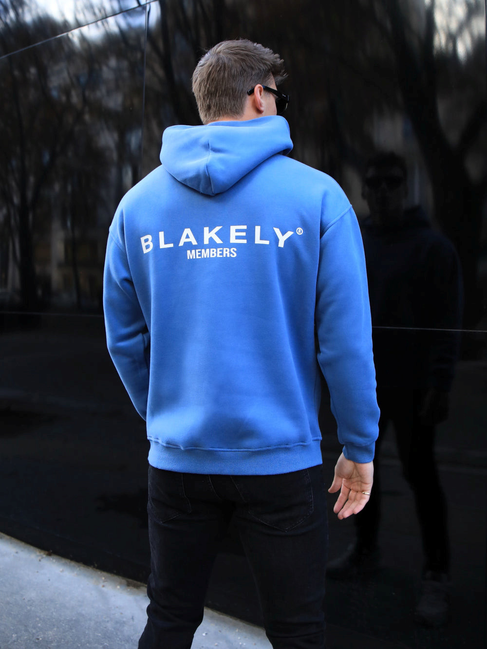 Blakely Members Relaxed Hoodie Blau | CIJ386921