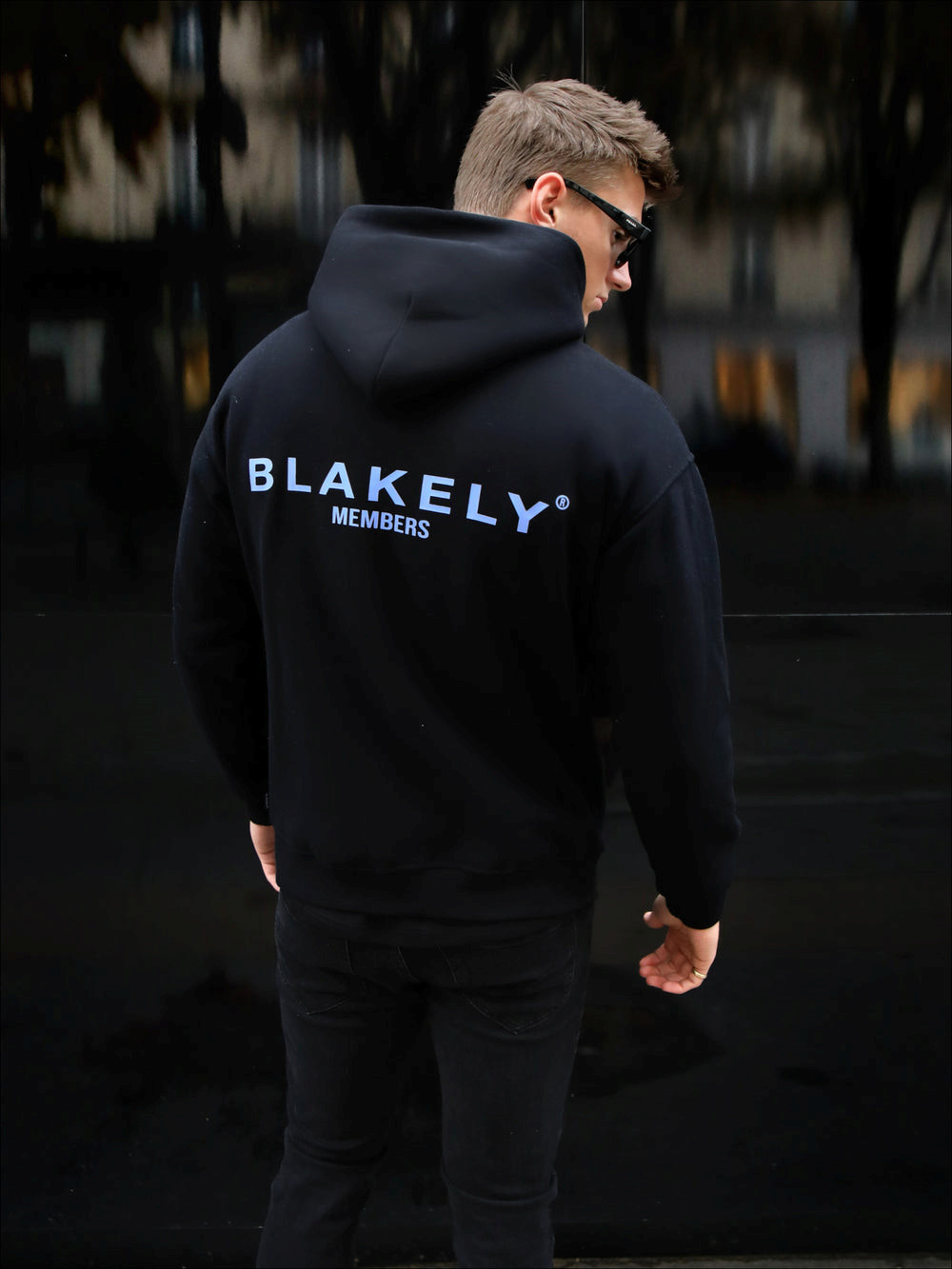 Blakely Members Relaxed Hoodie Schwarz Blau | DIN248561