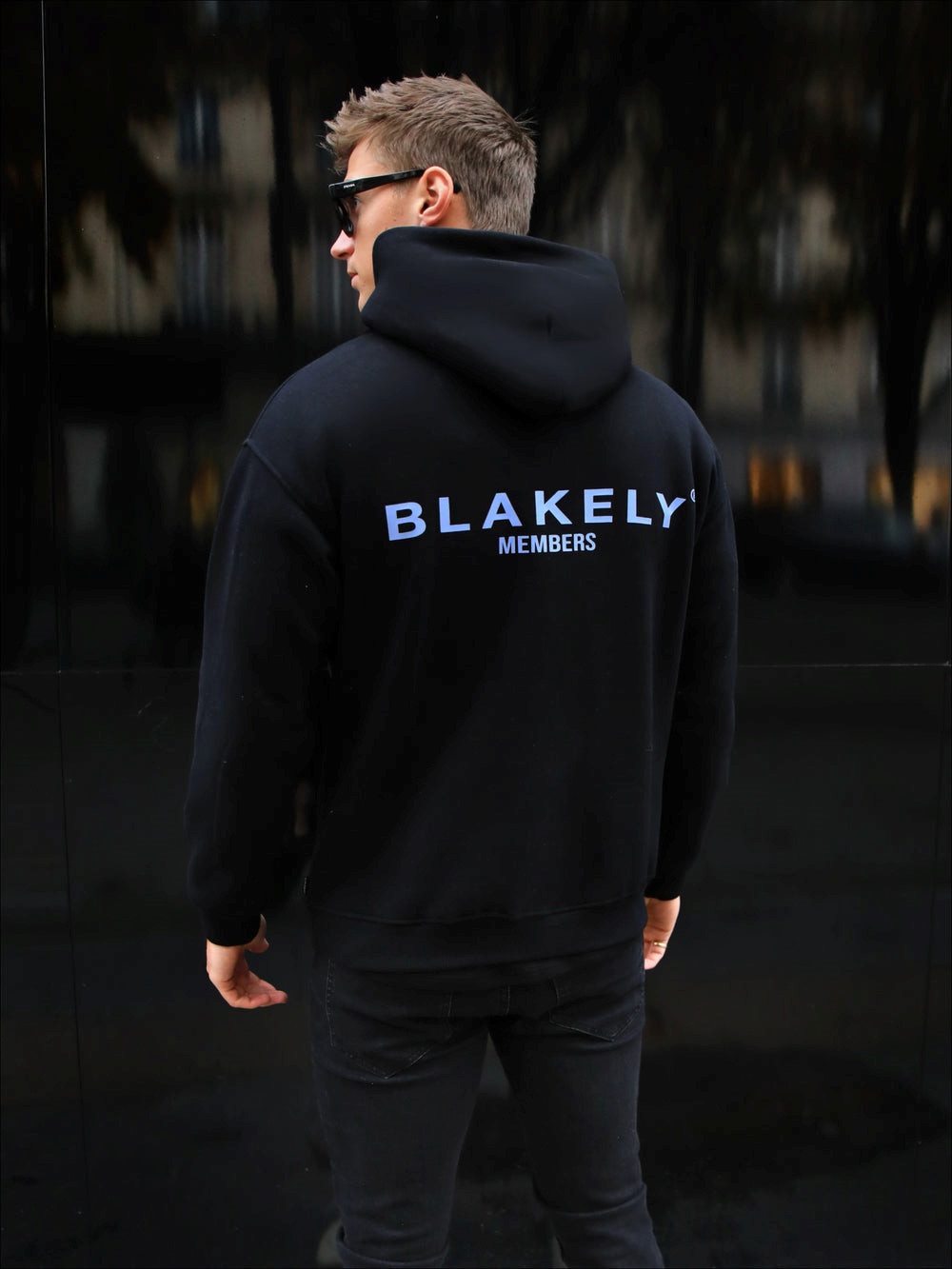 Blakely Members Relaxed Hoodie Schwarz Blau | DIN248561