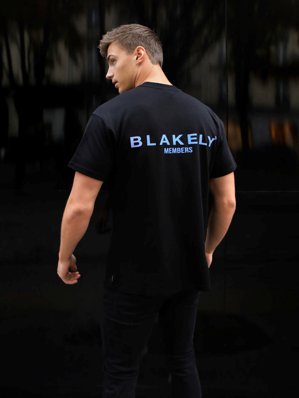 Blakely Members Relaxed T-Shirt Schwarz Blau | MIY516842