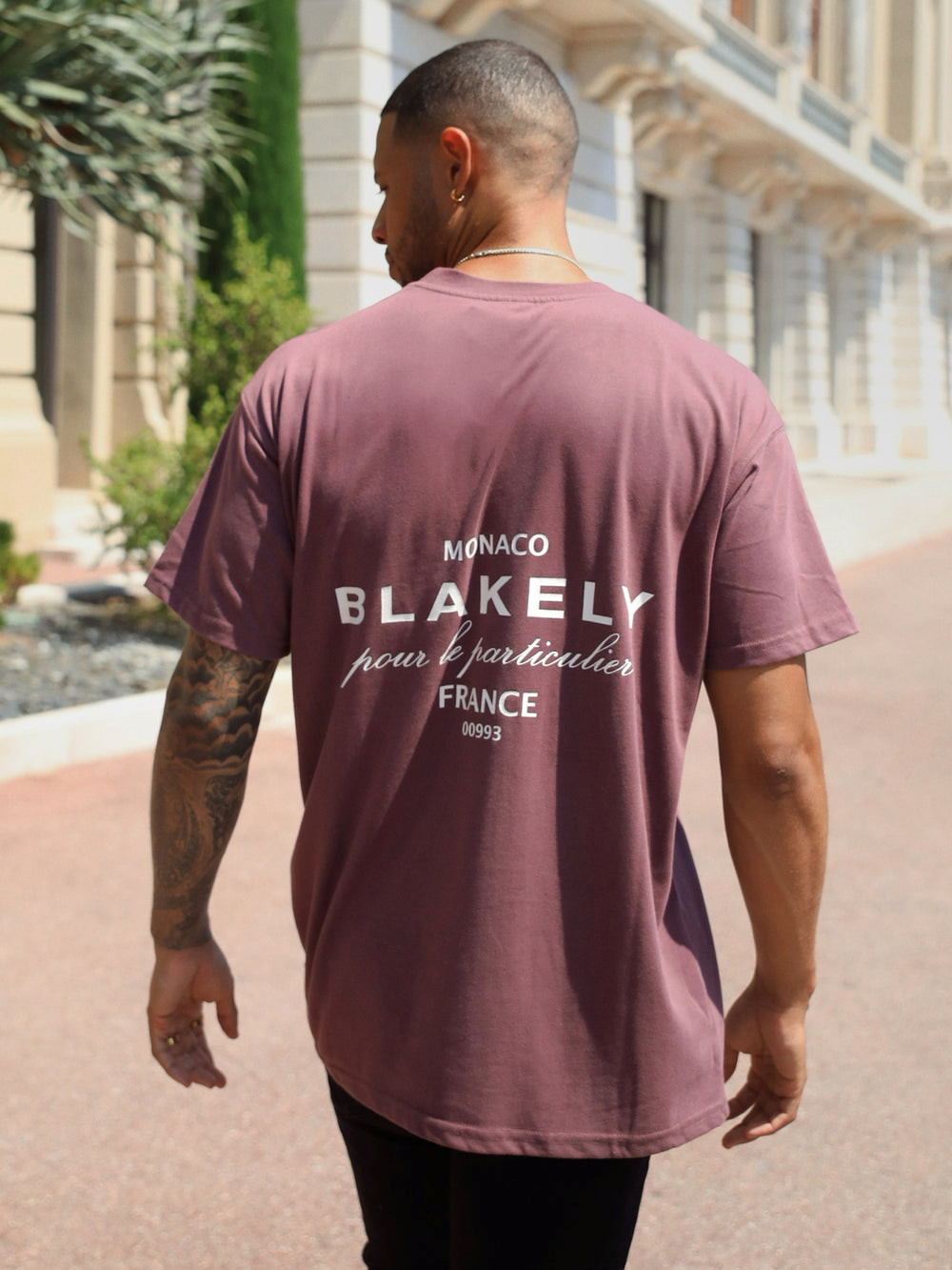 Blakely Monaco Relaxed T-Shirt Bordeaux | LMS450231