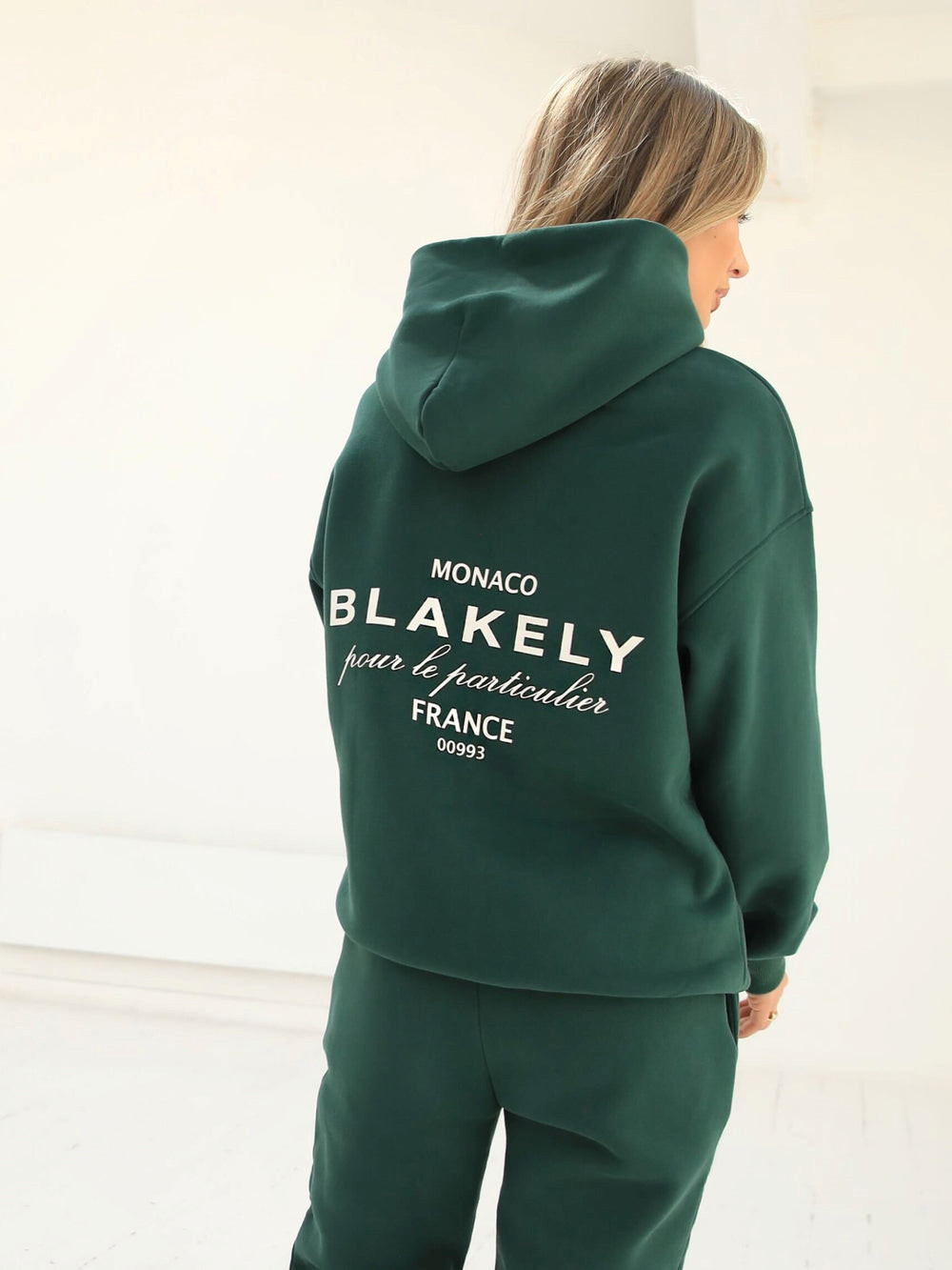 Blakely Monaco Women's Relaxed Hoodie Dunkelgrün | UPE546078