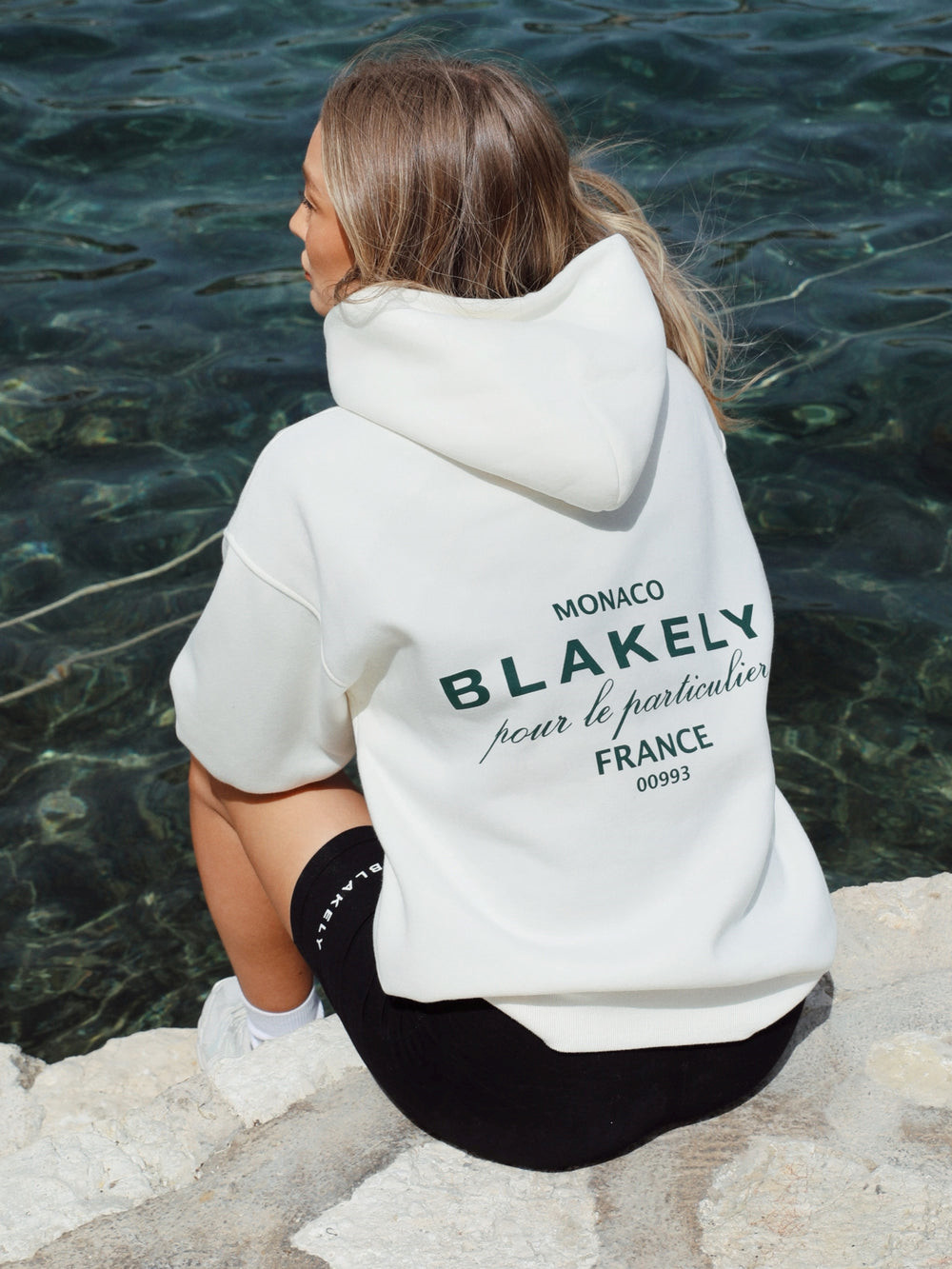 Blakely Monaco Women's Relaxed Hoodie Ivory | RVH708529