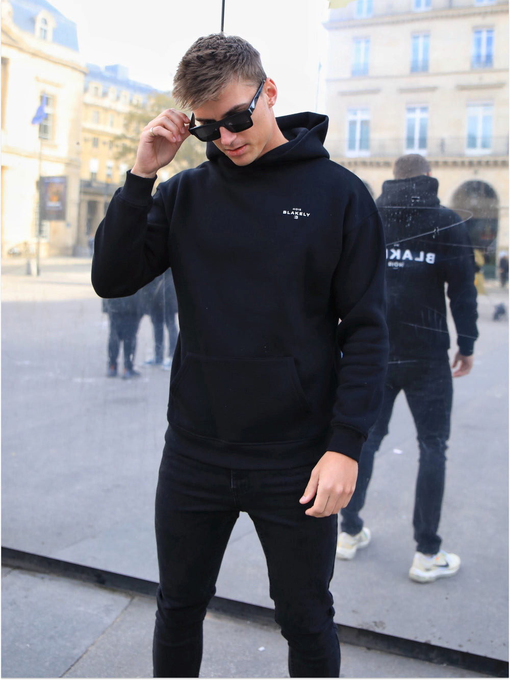 Blakely Noir II Relaxed Hoodie Schwarz | NVR769418