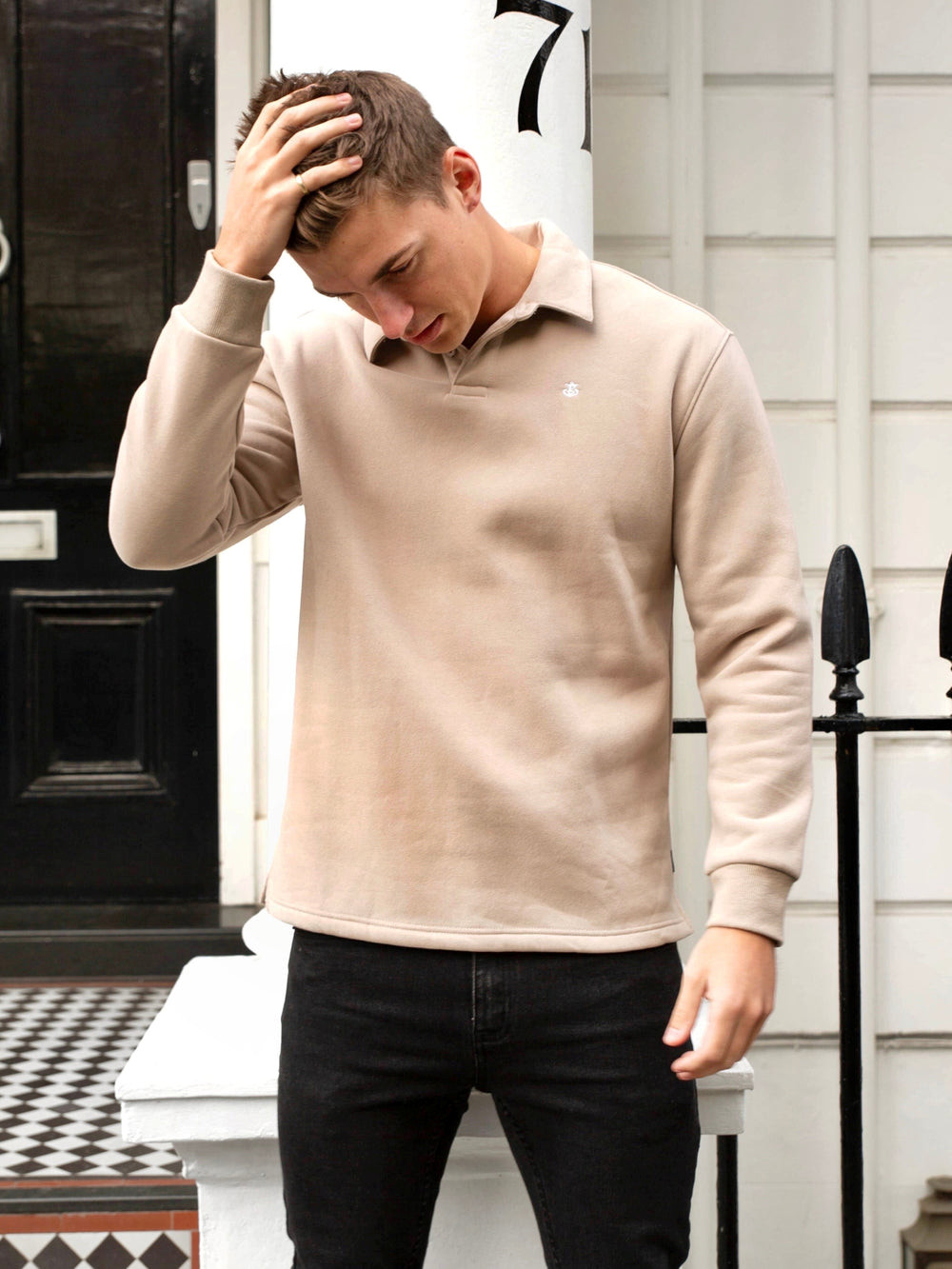 Blakely Otley Collared Jumper Tan | XLR459687