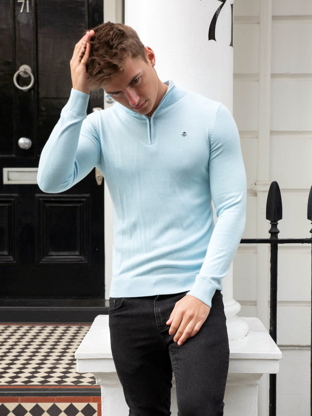 Blakely Oxbridge Jumper Hellblau | HNA436851