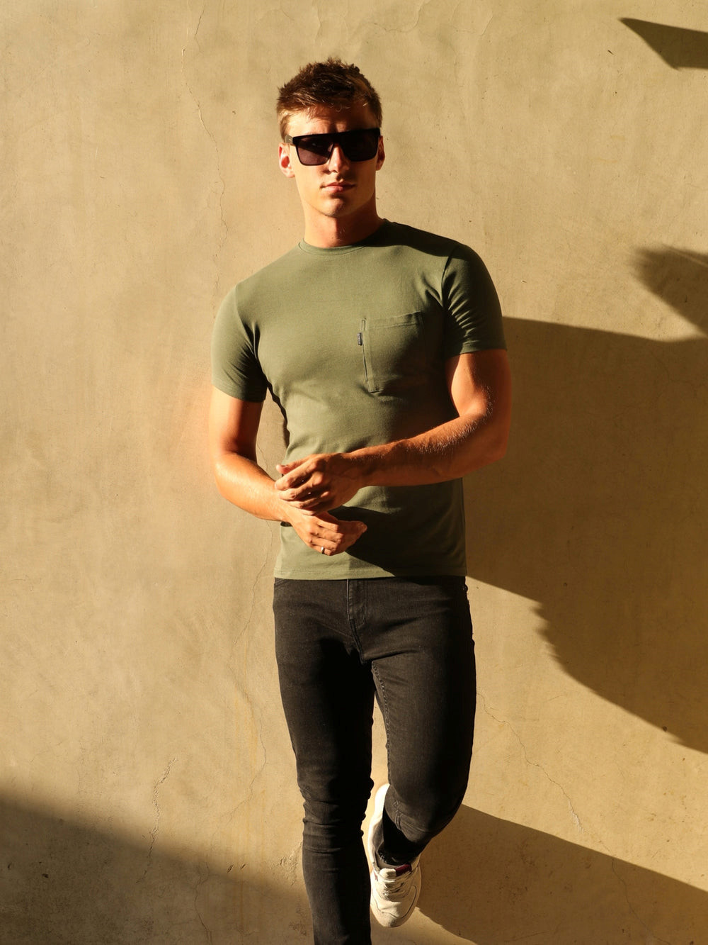 Blakely Pocket T-Shirt Khaki | WMZ369845