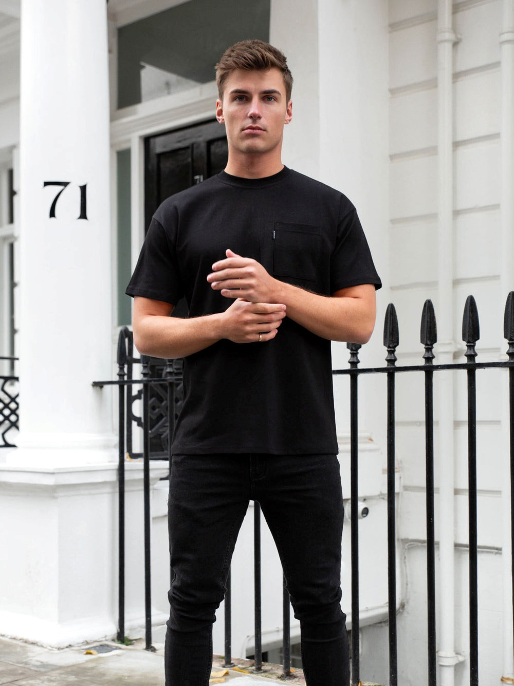 Blakely Relaxed Pocket T-Shirt Schwarz | HQP752198