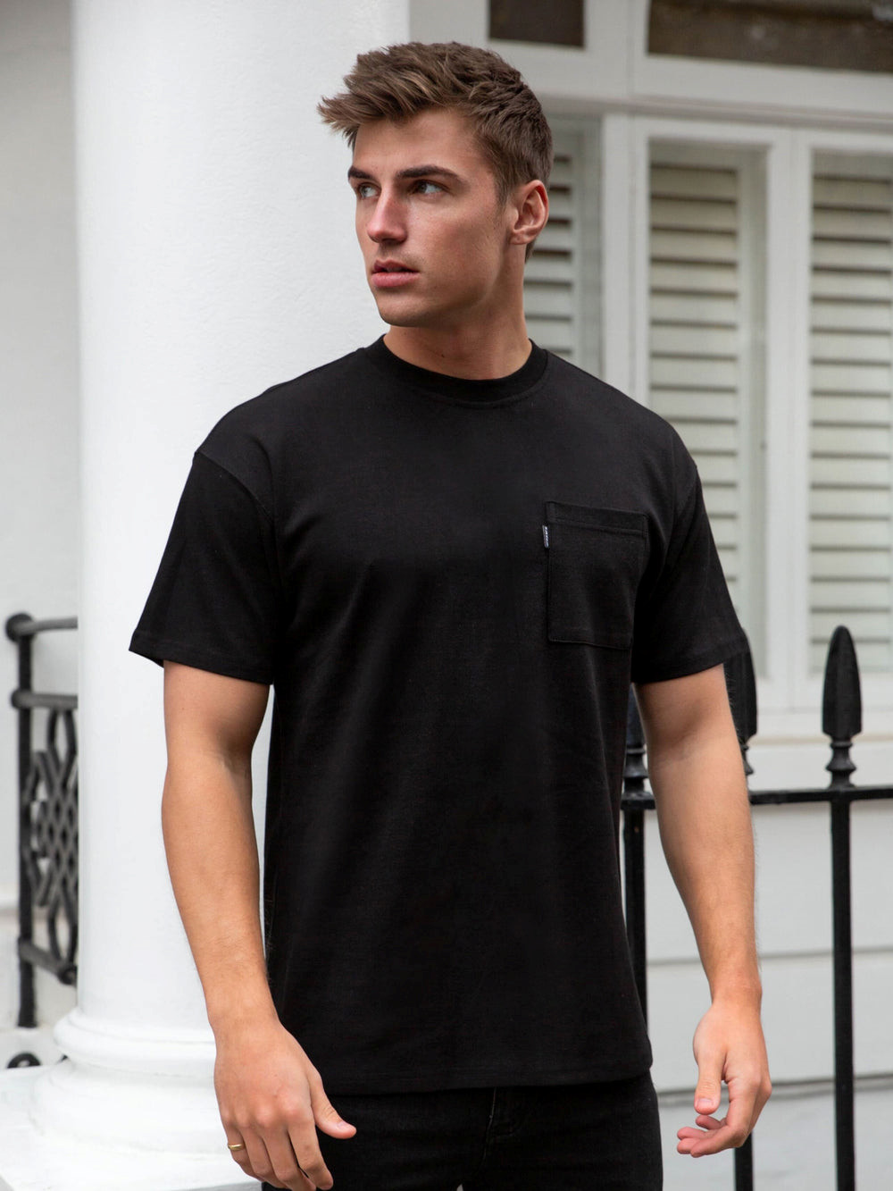 Blakely Relaxed Pocket T-Shirt Schwarz | HQP752198