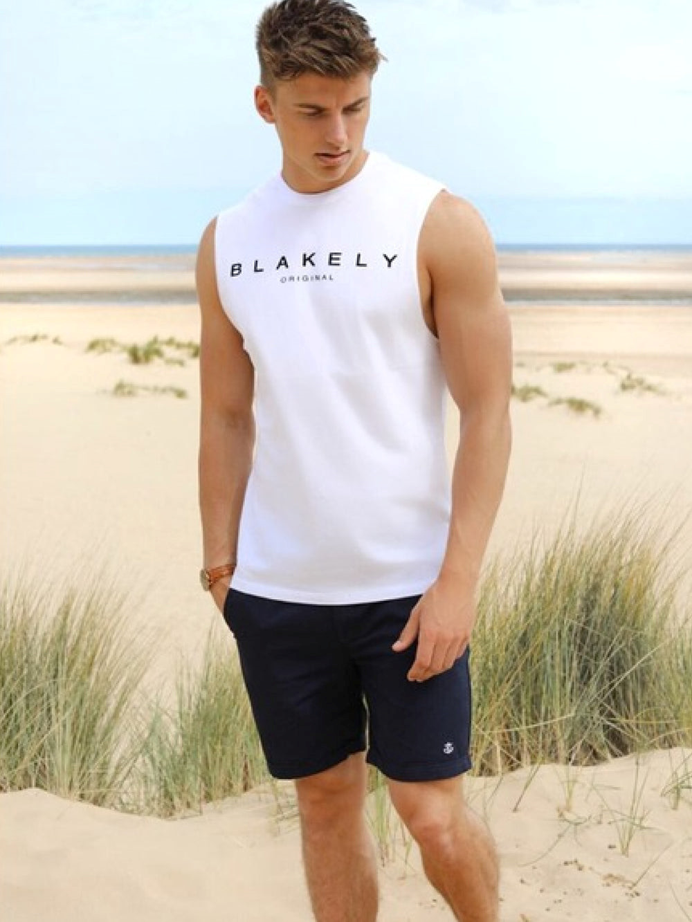 Blakely Sarasota Sleeveless Tee Weiß | EYP498613