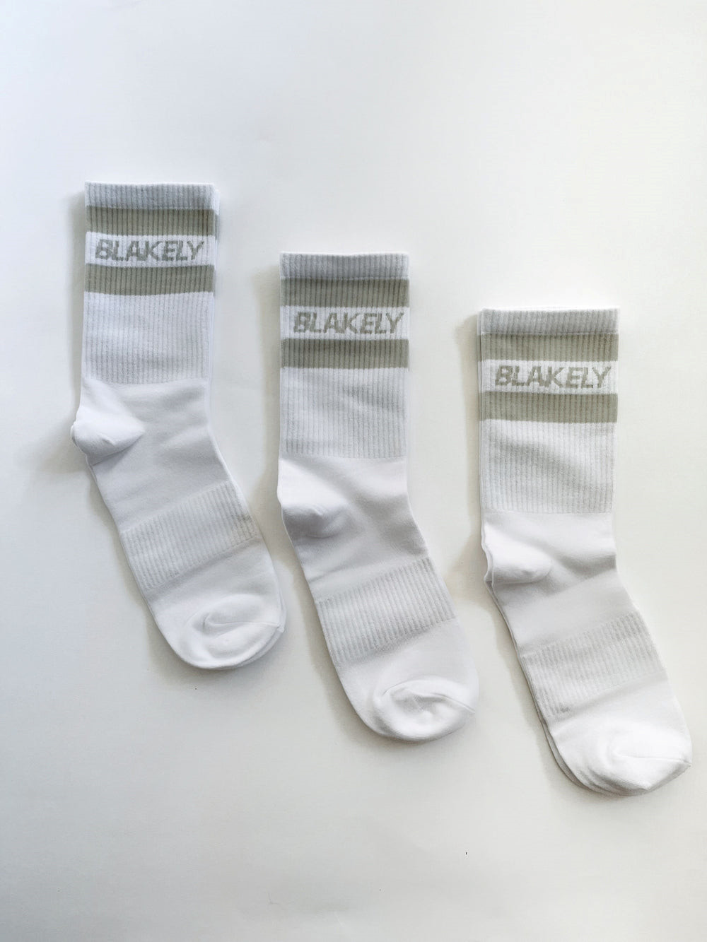 Blakely Signature Socks 3 Pack Stone | ZDL042713