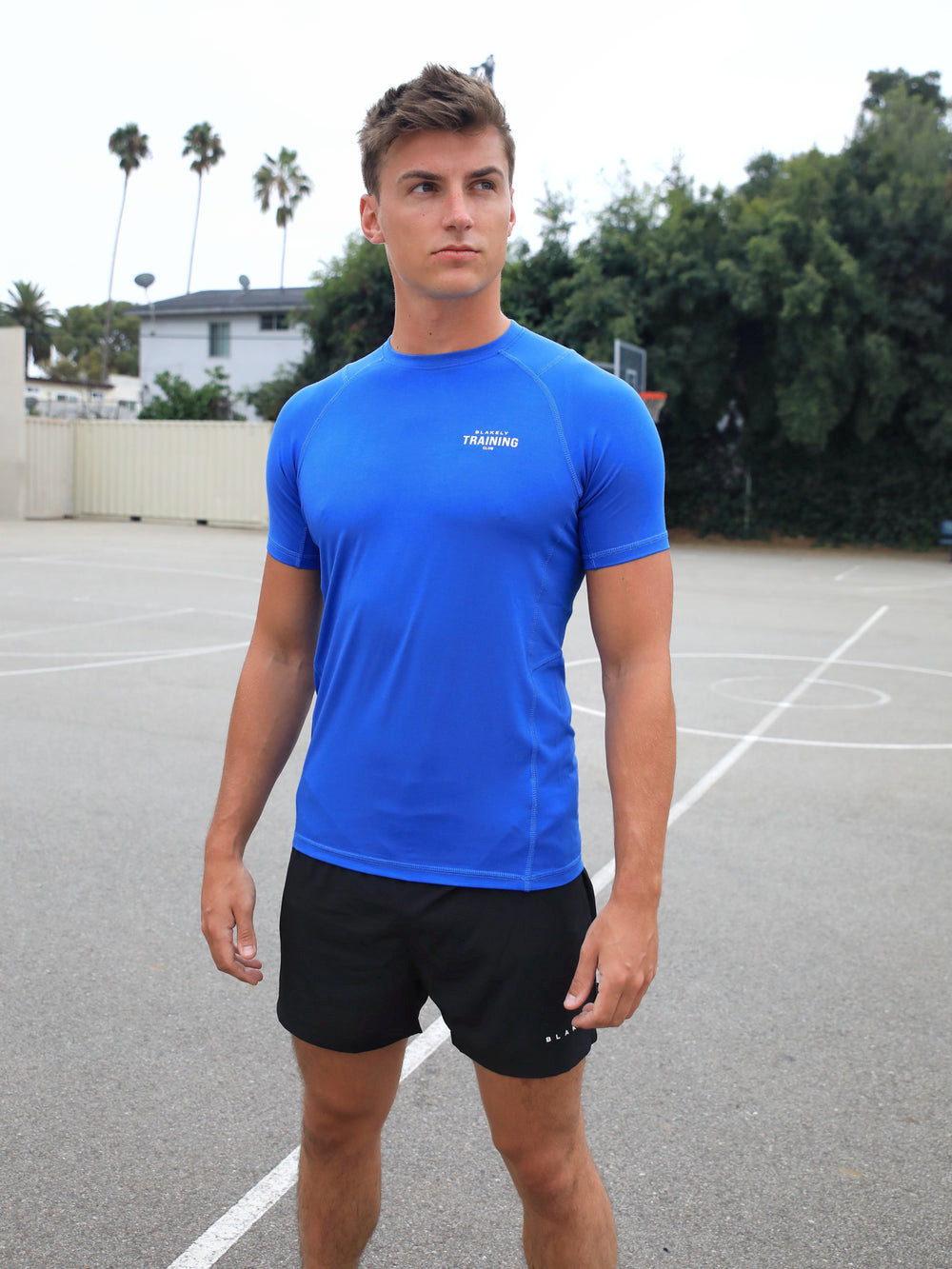 Blakely Slim Training T-Shirt Blau | MWV301827