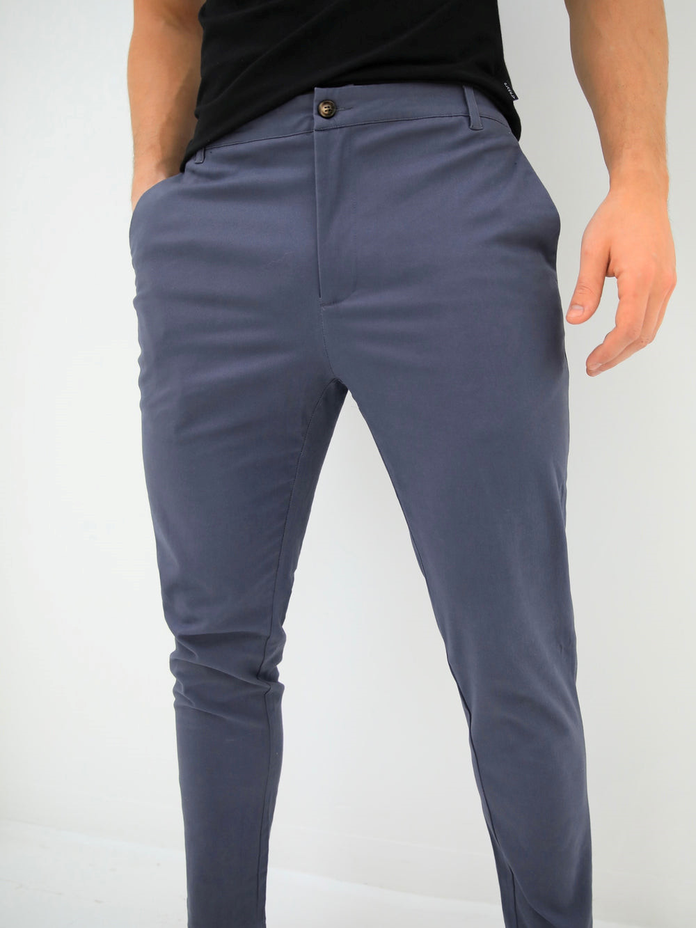 Blakely Sloane Stretch Fit Chinos Hellblau | QTK568019