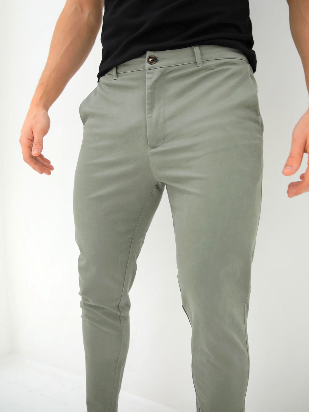 Blakely Sloane Stretch Fit Chinos Hellgrün | KOL671509