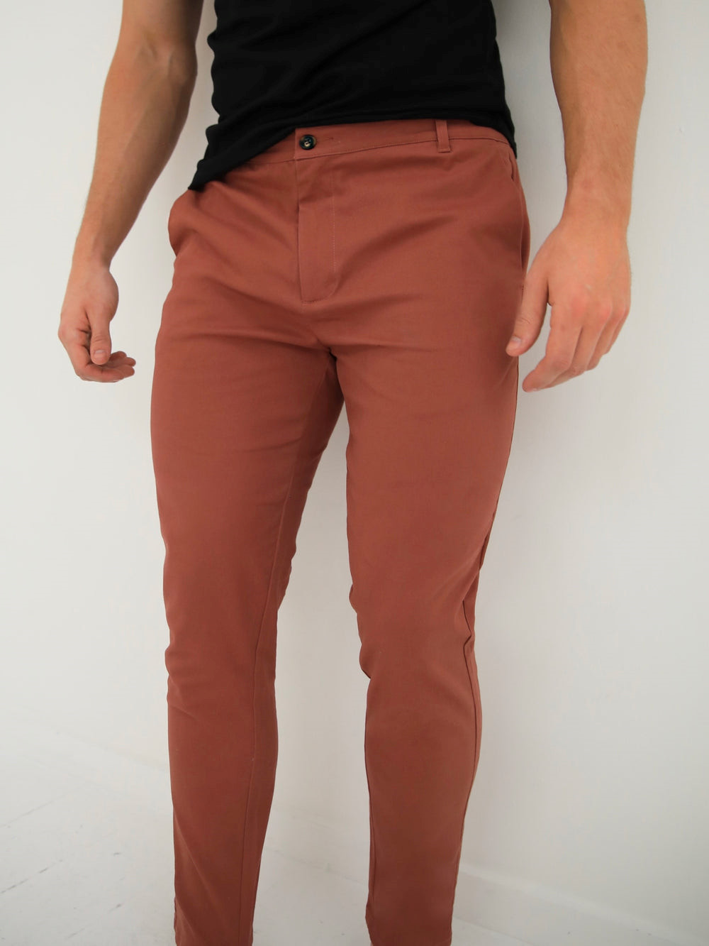 Blakely Sloane Stretch Fit Chinos Rot | SCE247063