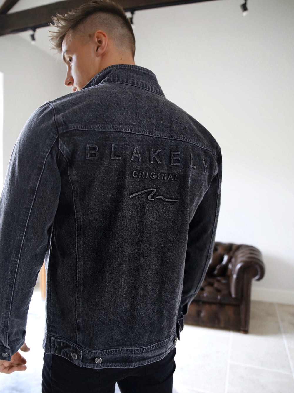 Blakely Soho Denim Jacket Grau | VLK479085