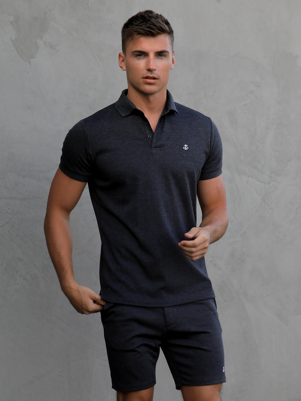 Blakely Sorrento Polo Charcoal | UDQ092167