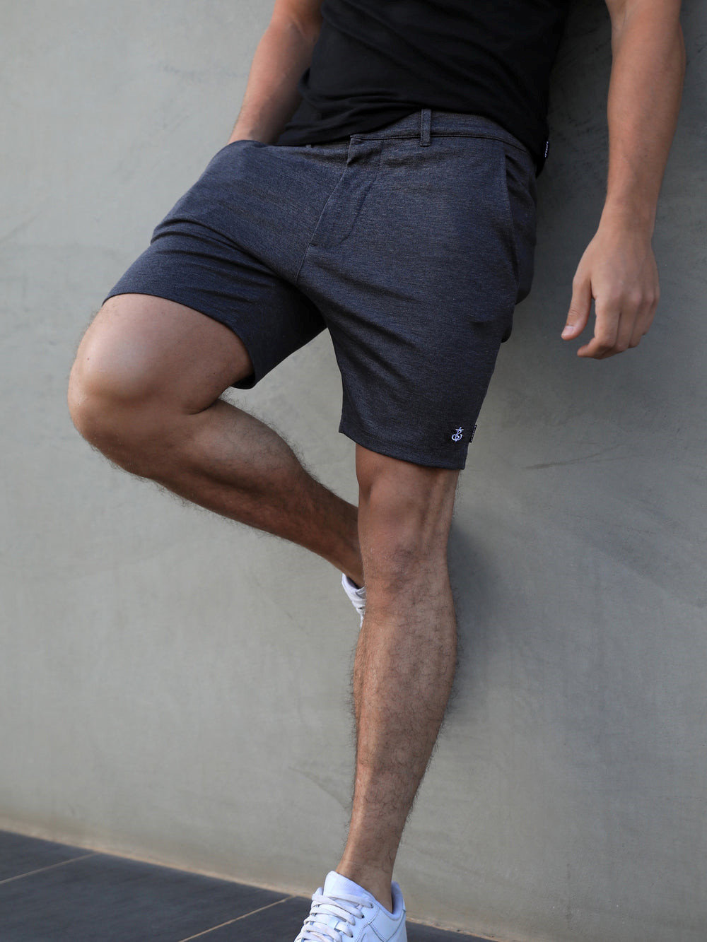 Blakely Sorrento Stretch Fit Shorts Charcoal | QPW289671