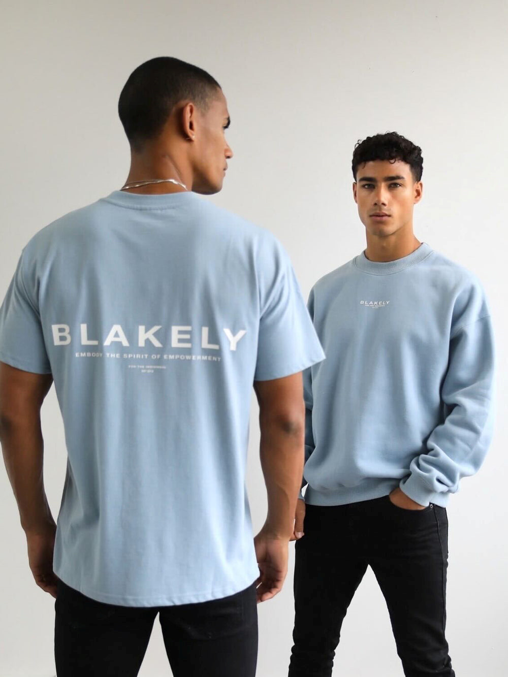 Blakely Statement Relaxed T-Shirt Blau | MJP978016