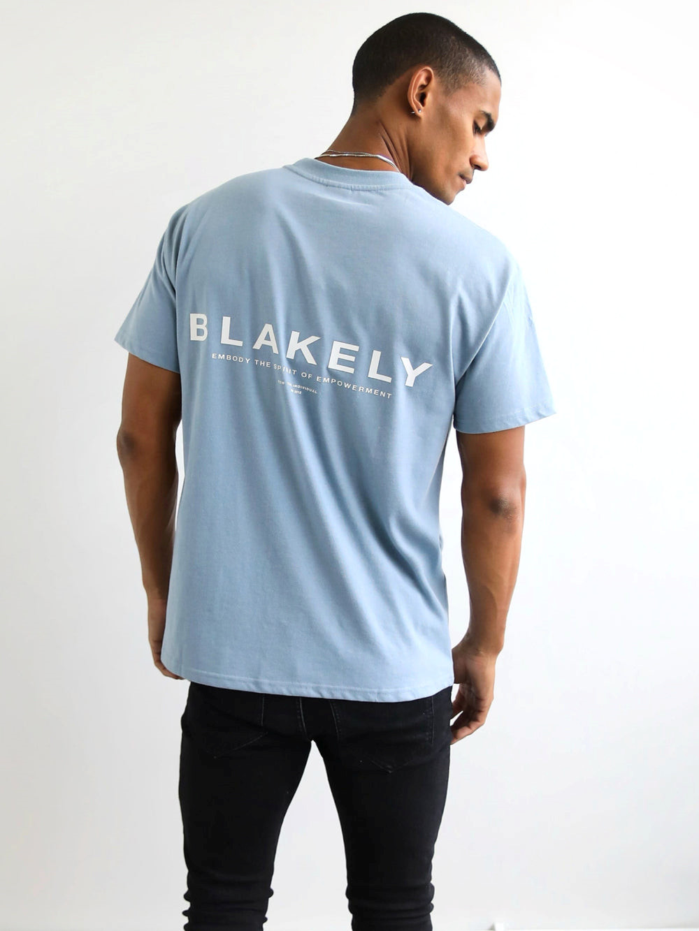 Blakely Statement Relaxed T-Shirt Blau | MJP978016