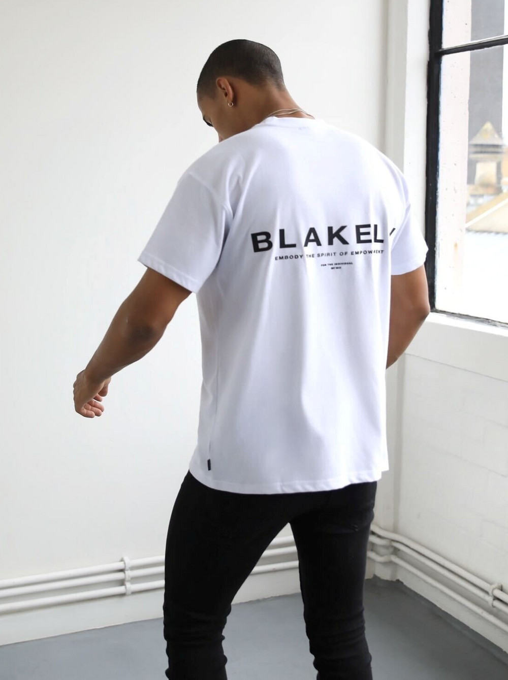 Blakely Statement Relaxed T-Shirt Weiß | LNI738196