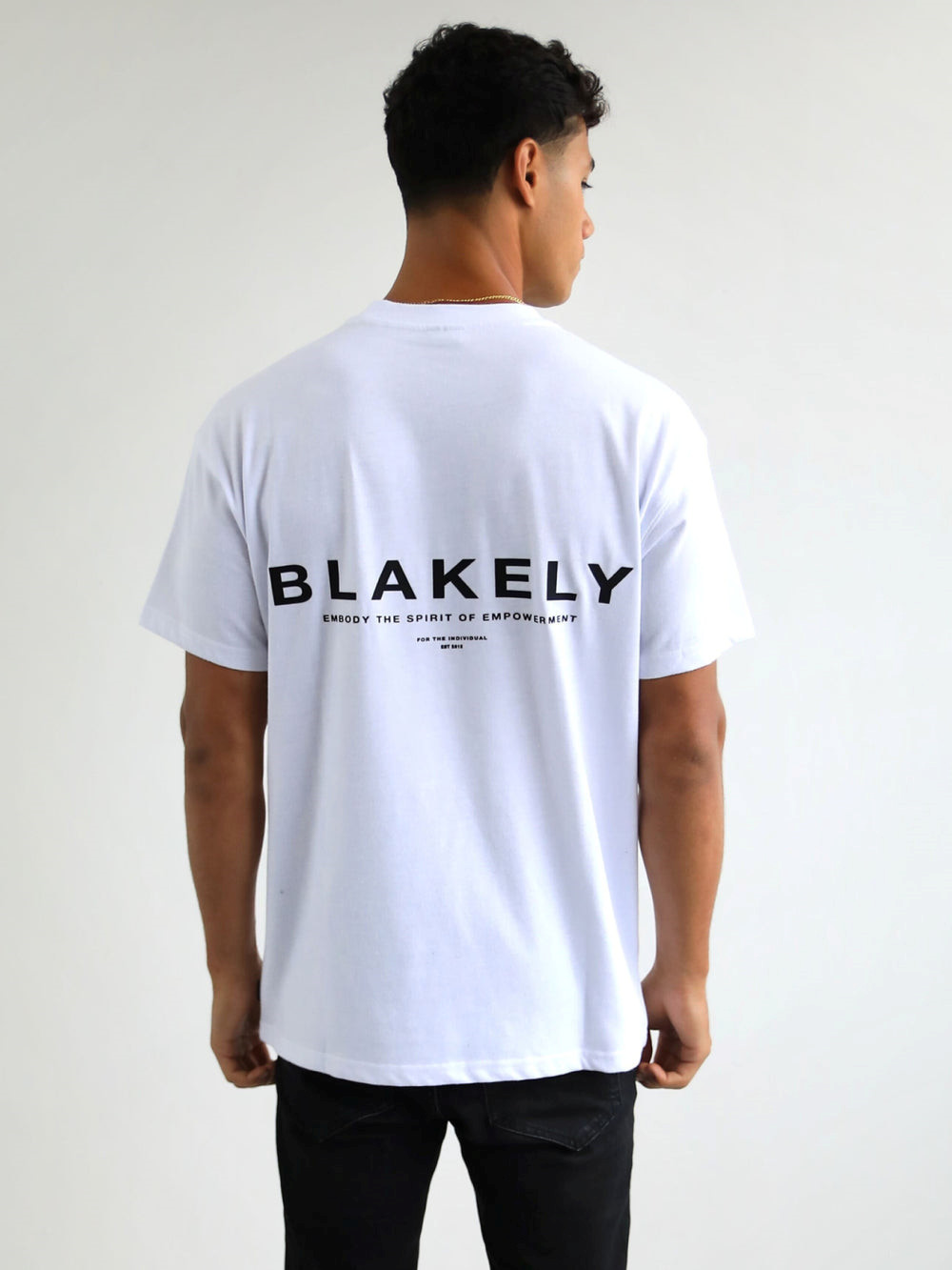 Blakely Statement Relaxed T-Shirt Weiß | LNI738196