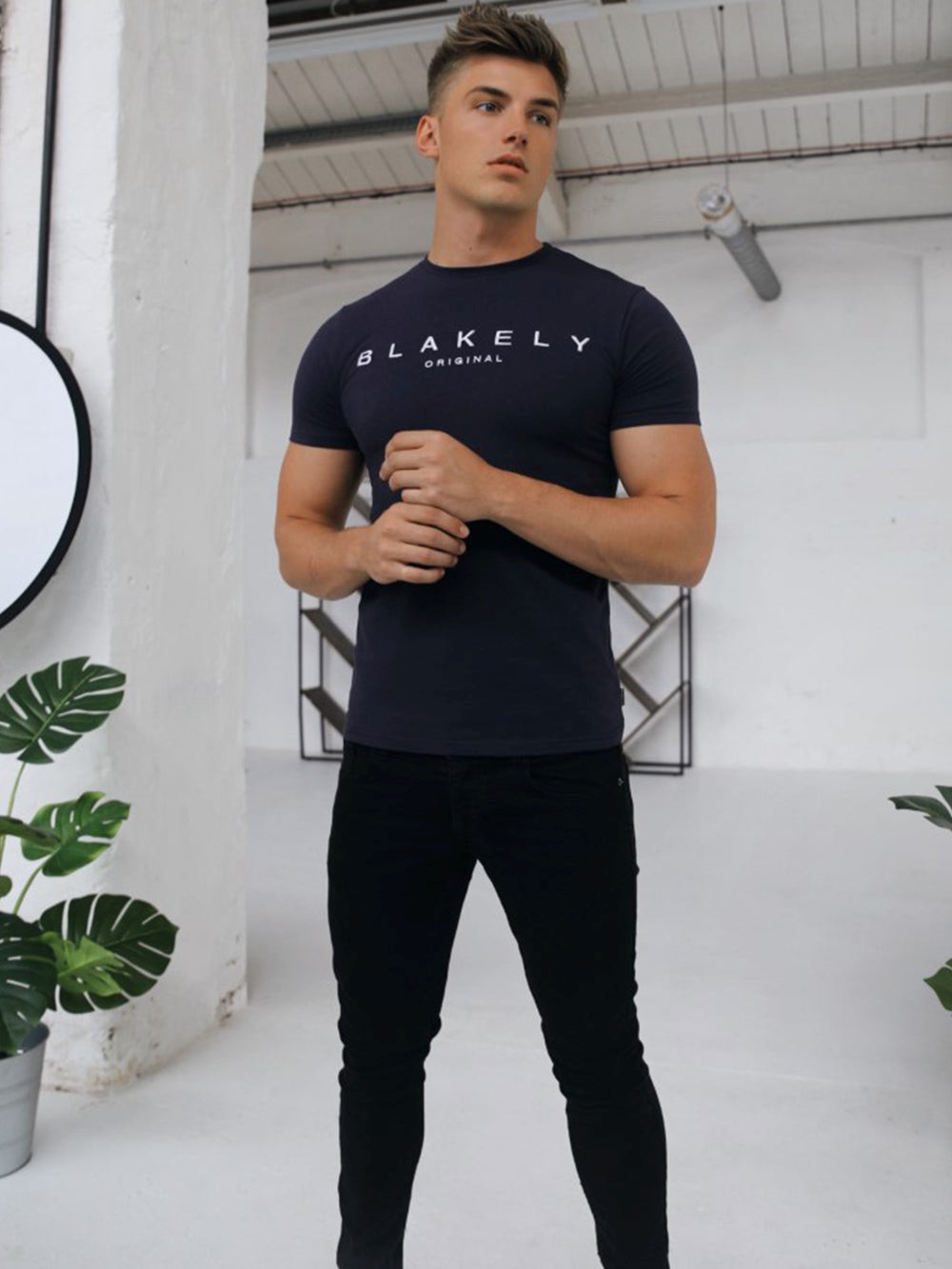 Blakely Stockbridge T-Shirt Navy | RZH291640