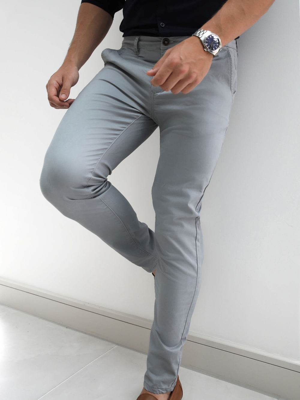 Blakely Stretch Chino Hellgrau | RFM980724