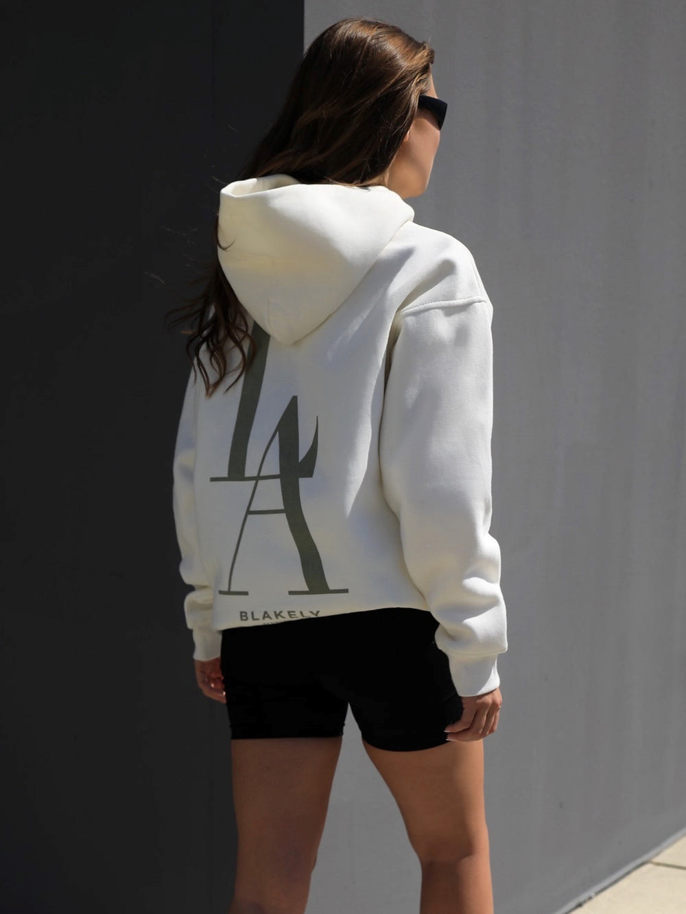 Blakely Studio Relaxed Hoodie Ivory | ZWE320946