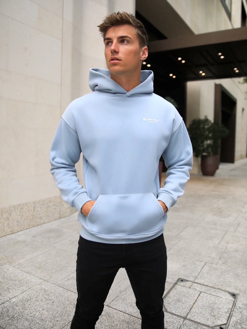 Blakely Universal Relaxed Hoodie Blau | NTD592614